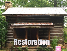 Historic Log Cabin Restoration  Harrells, North Carolina